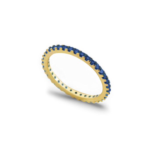 September Birthstone Eternity Stacking Ring