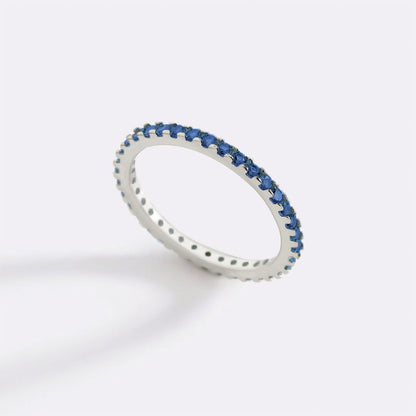 September Birthstone Eternity Stacking Ring