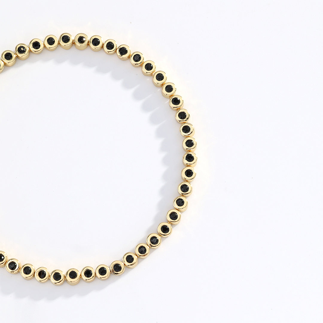 Black Gemstone Bracelet