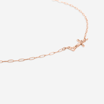 Fairy Name Necklace with Paperclip Chain