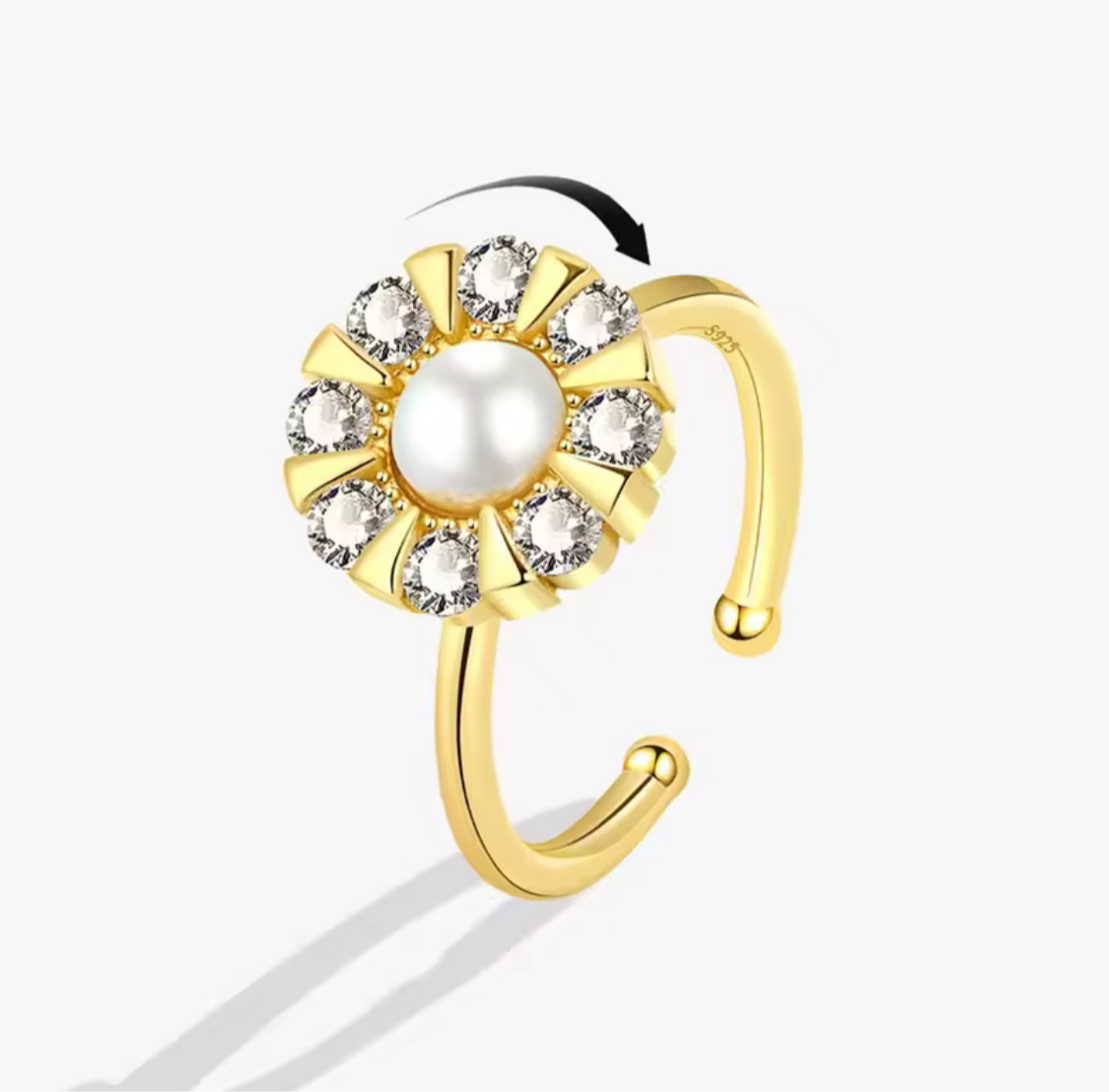Anillo de perlas para la ansiedad por el sol