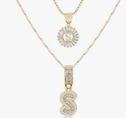 Personalized Initial Necklace – 18K Gold Plated Dainty Pendant, Custom Letter Jewelry