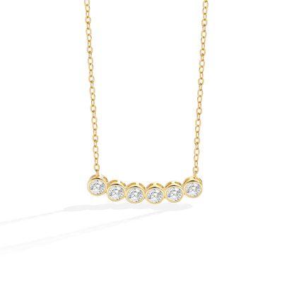 Classic Bezel-Set Diamond Necklace