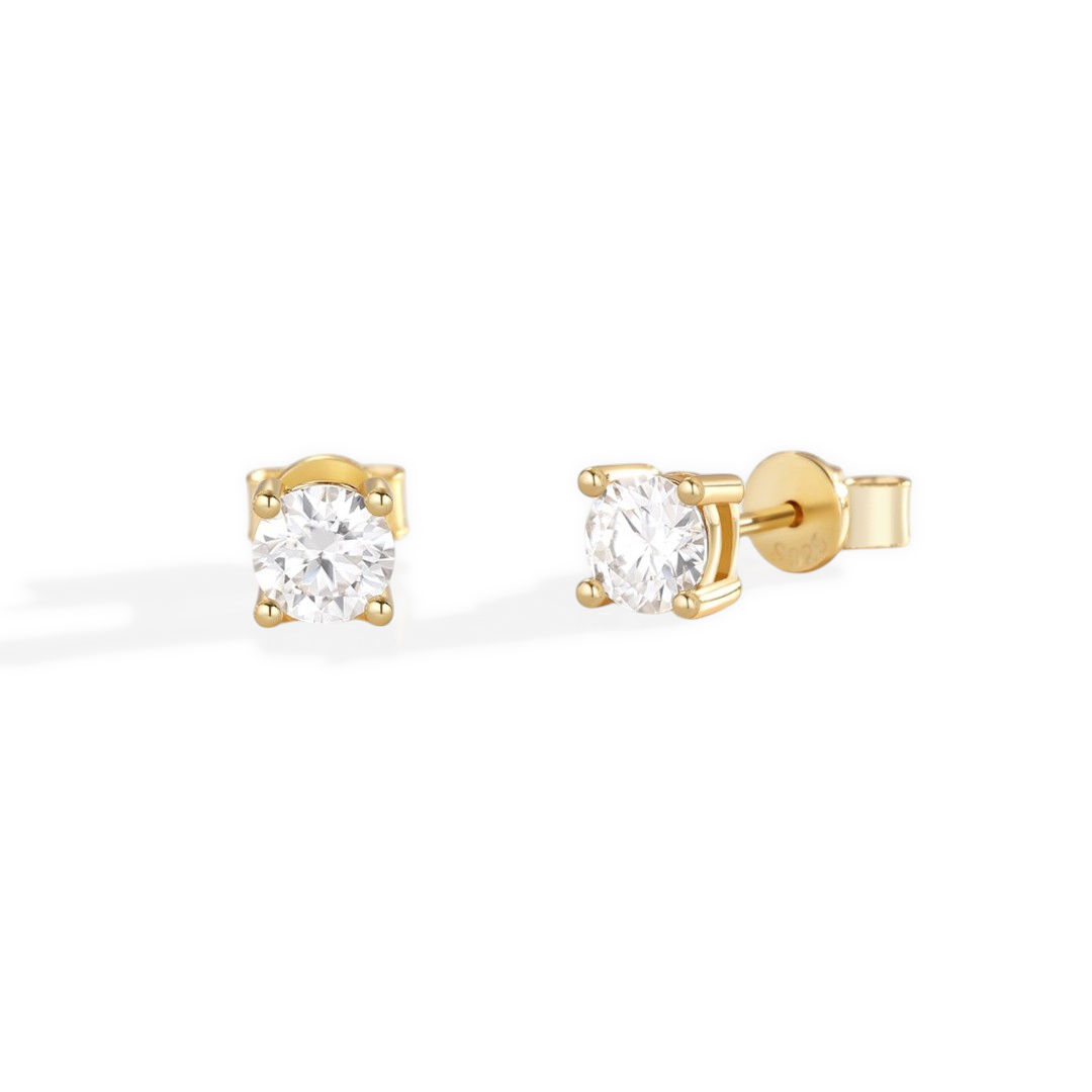 Classic Diamond Stud Earrings