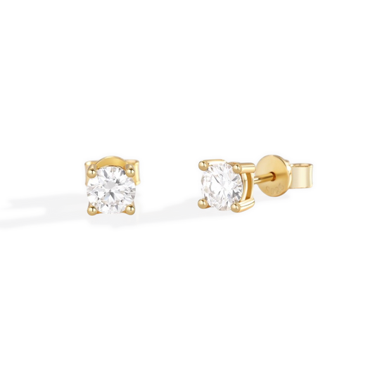 Classic Diamond Stud Earrings