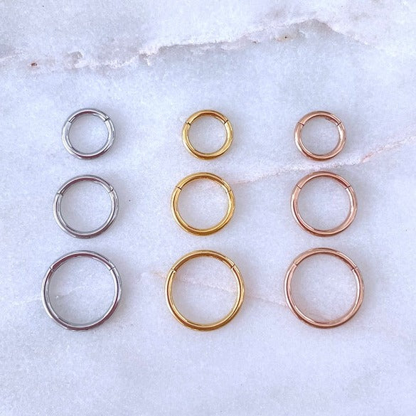 Classic Cartilage Hoop Earrings | 16g