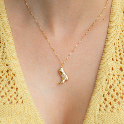 Cowboy Boot Necklace