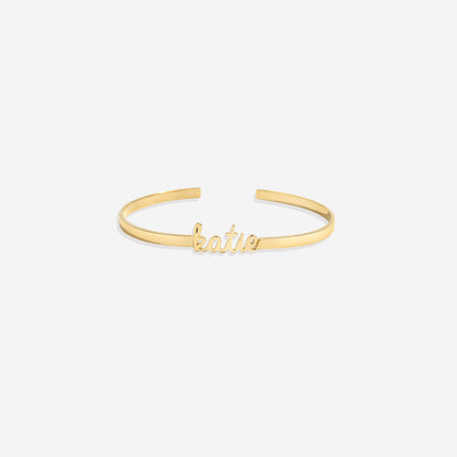 Dainty Name Cuff Bracelet