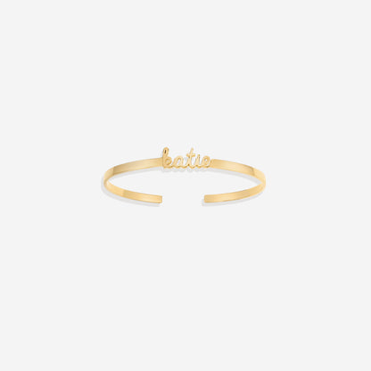 Dainty Name Cuff Bracelet
