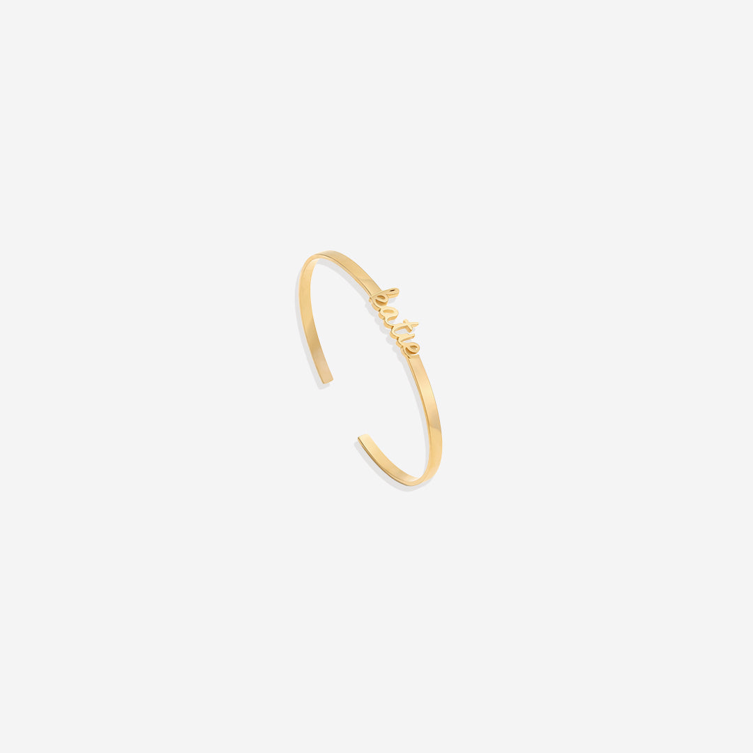 Dainty Name Cuff Bracelet