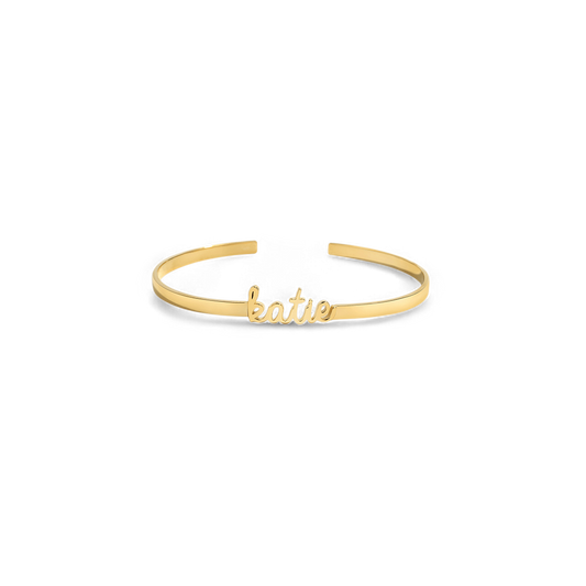 Dainty Name Cuff Bracelet