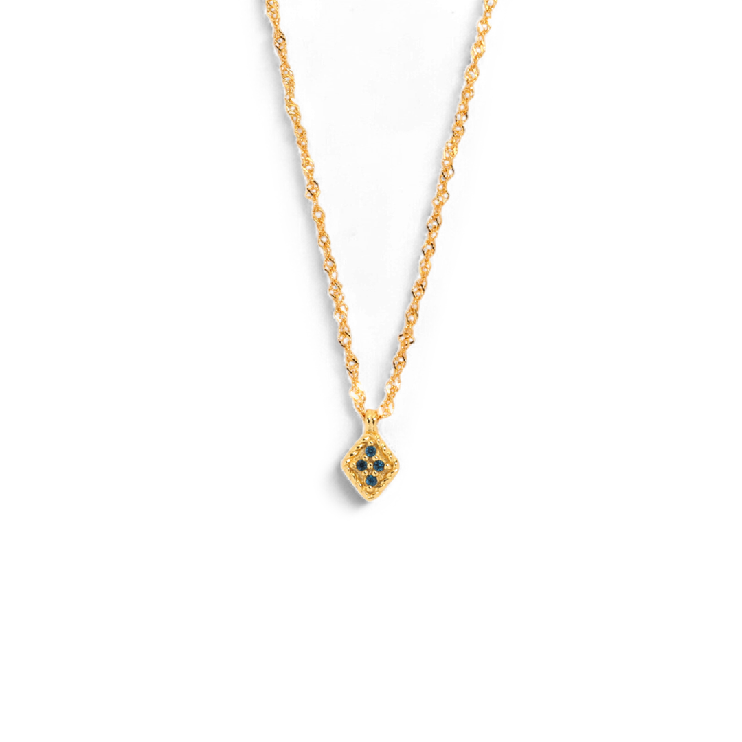 Dainty Birthstone Kite Necklace