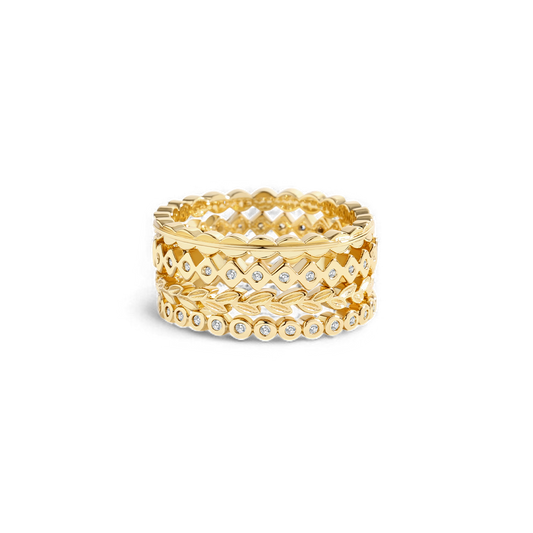 Dainty Gold Mini Ring Set