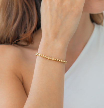 Dainty Gold Beaded Bracelet