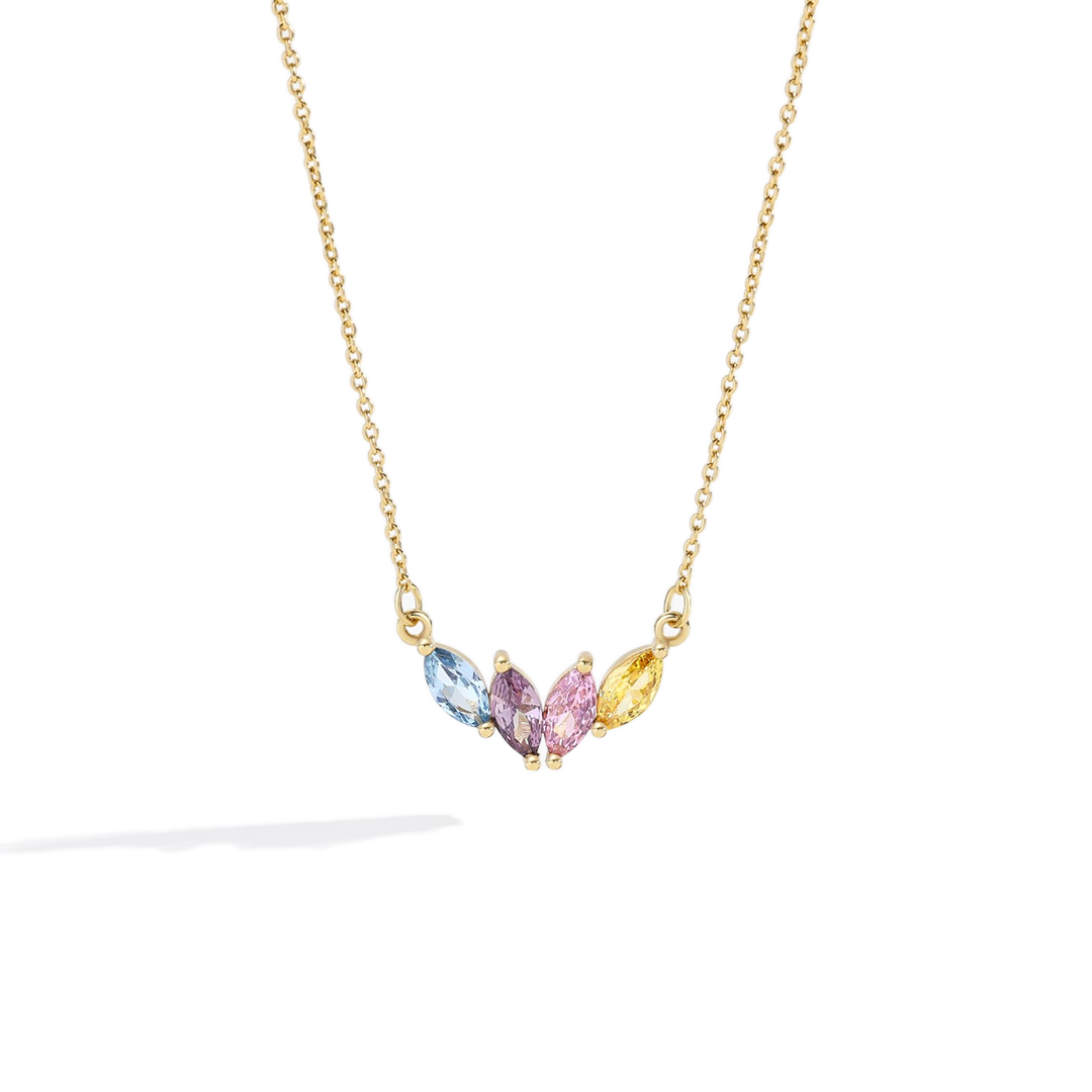 Elegant Family Birthstone Necklace