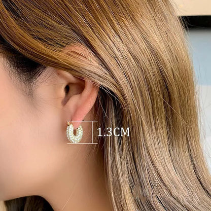 Greta Pave Hoop Earrings