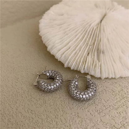 Greta Pave Hoop Earrings
