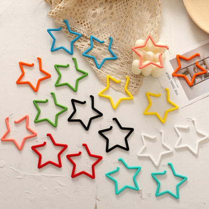 Ear Candy Star Hoop Earrings