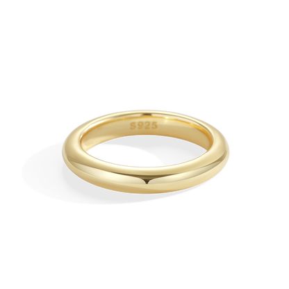 Half Round Band Stacking Ring