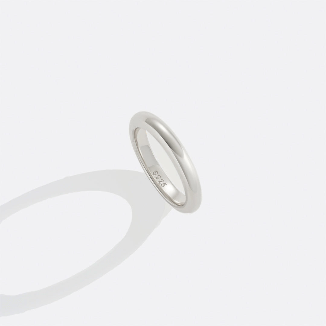 Half Round Band Stacking Ring