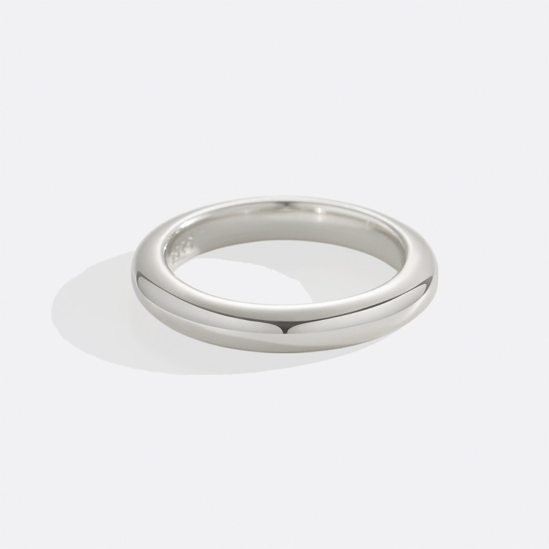 Half Round Band Stacking Ring