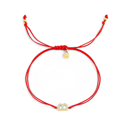 Initial String Adjustable Bracelet