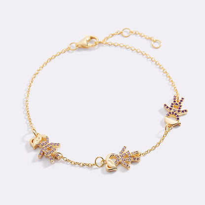 Personalized Mom Bracelet With Birthstone Kids