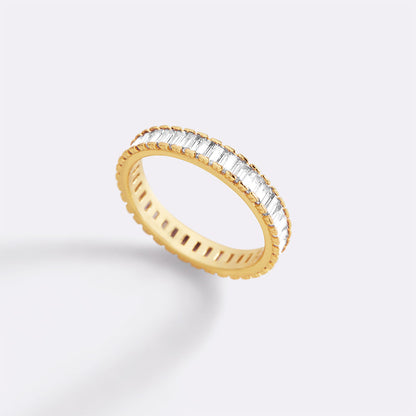Baguette Birthstone Eternity Band