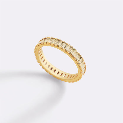 Baguette Birthstone Eternity Band