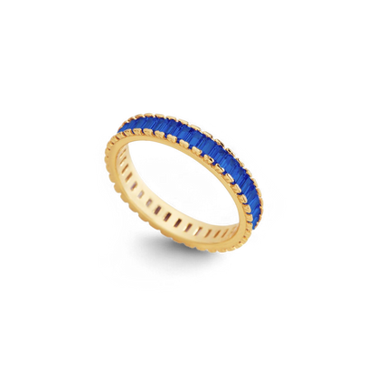 Baguette Birthstone Eternity Band