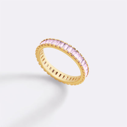 Baguette Birthstone Eternity Band