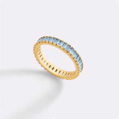 Baguette Birthstone Eternity Band
