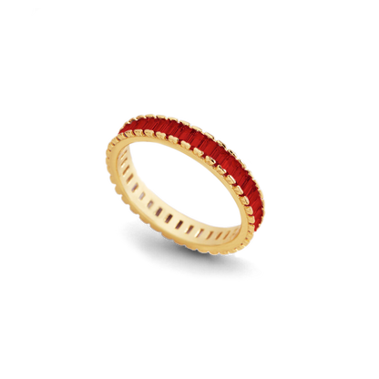 Baguette Birthstone Eternity Band