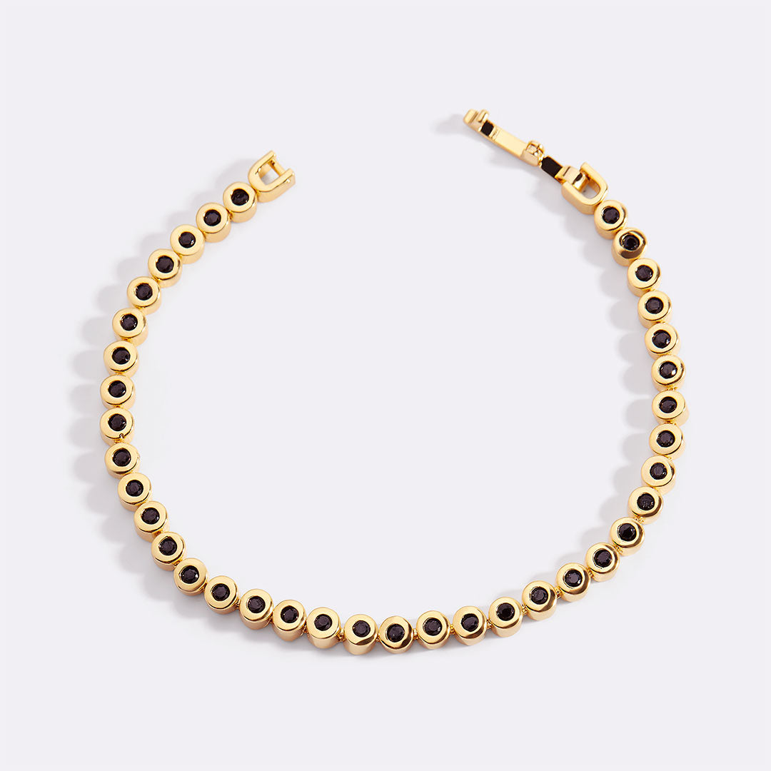 Black Gemstone Bracelet