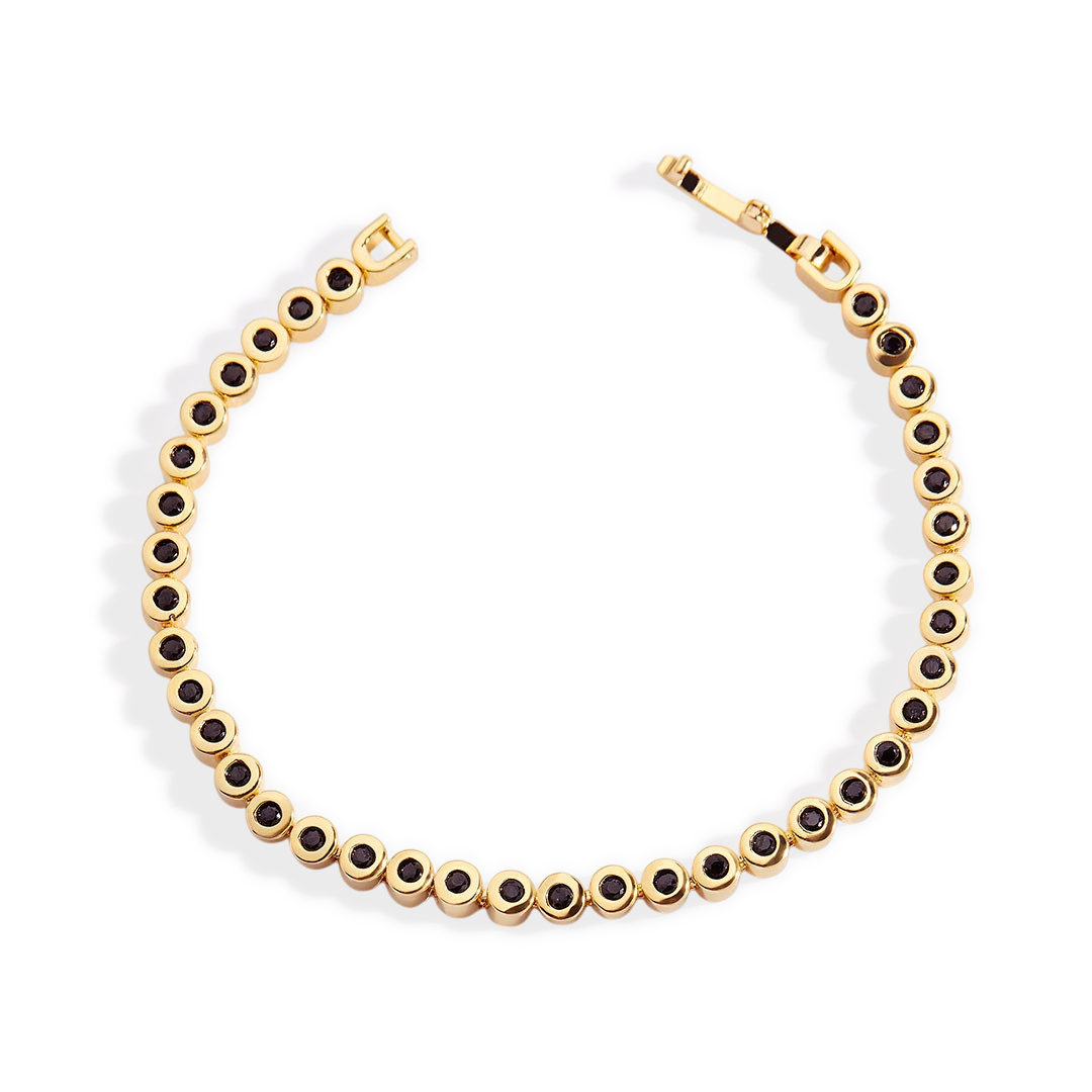 Black Gemstone Bracelet