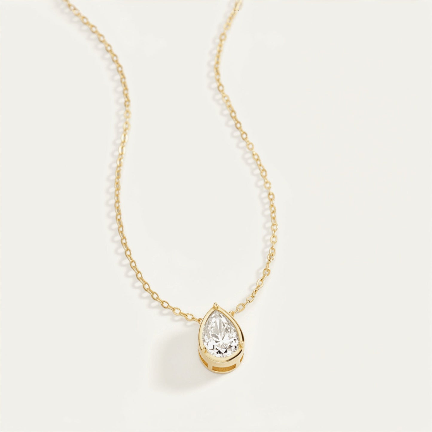 Diamond Teardrop Necklace