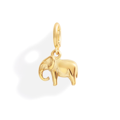 Golden Elephant Charm – Luck & Positivity