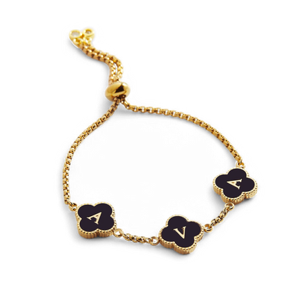 Colorful Clover Custom Name Bracelet