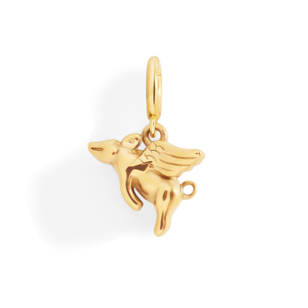 Flying Pig Charm