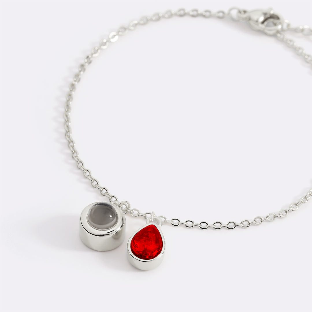 Birthstone Photo Bracelet