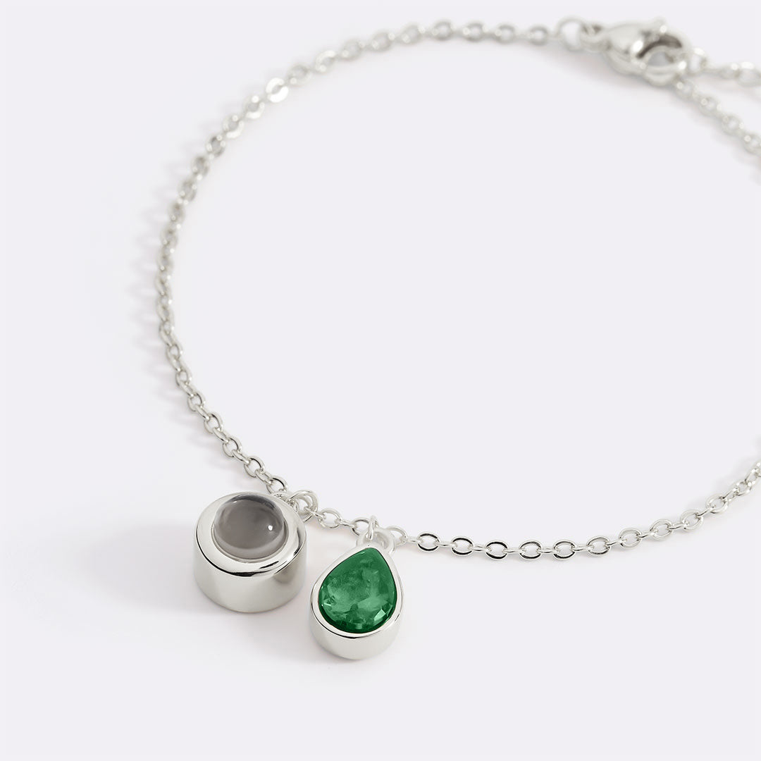 Birthstone Photo Bracelet