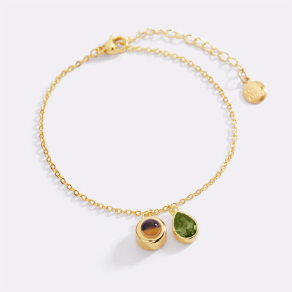 Birthstone Photo Bracelet