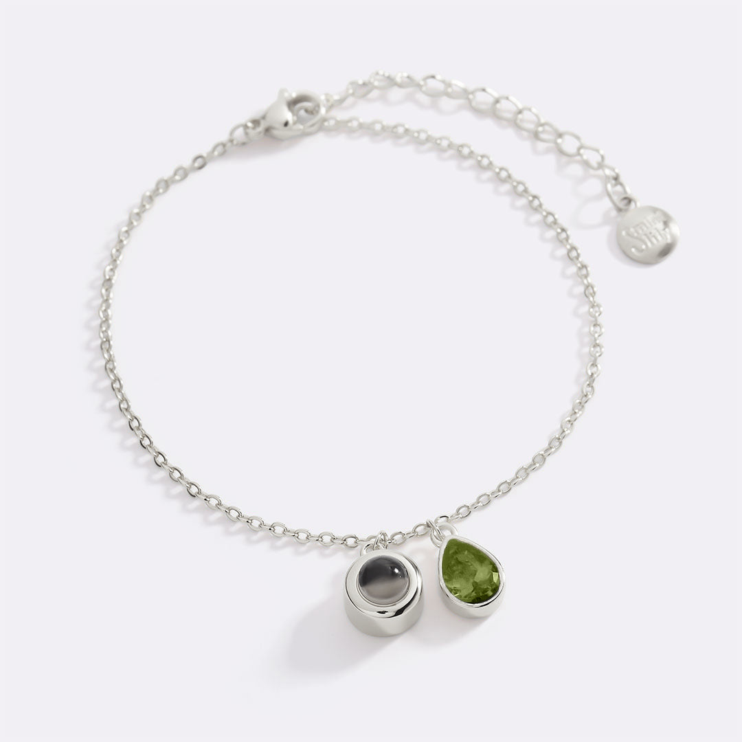 Birthstone Photo Bracelet