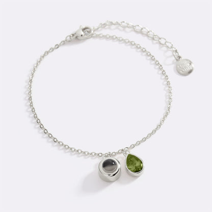 Birthstone Photo Bracelet