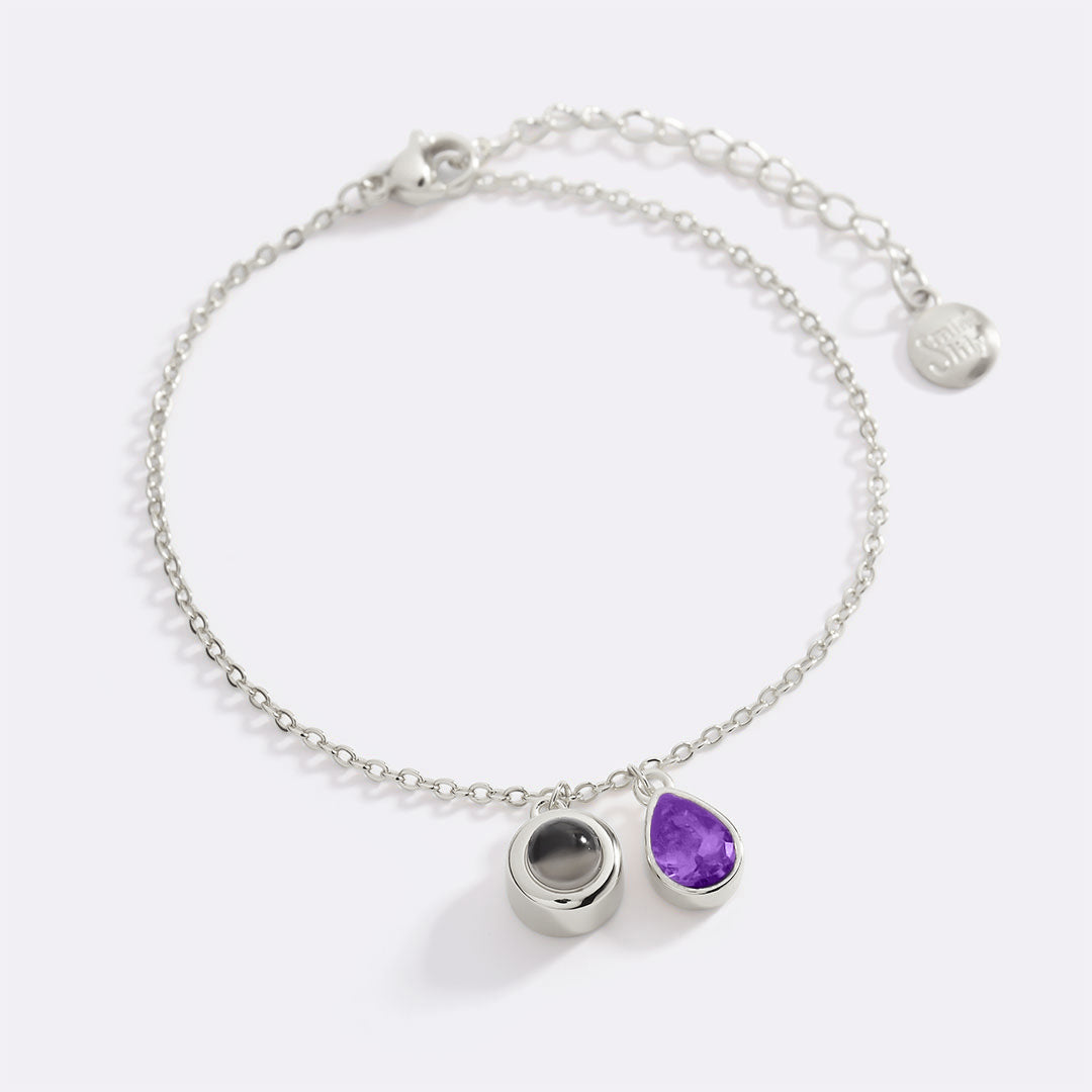 Birthstone Photo Bracelet