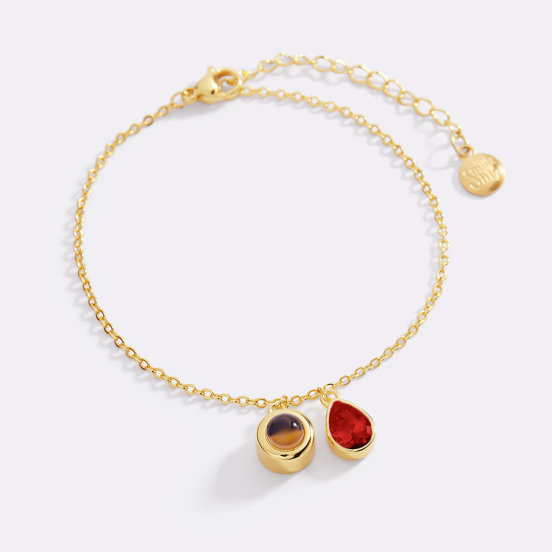 Birthstone Photo Bracelet