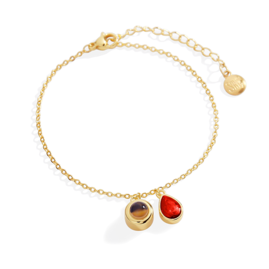 Birthstone Photo Bracelet