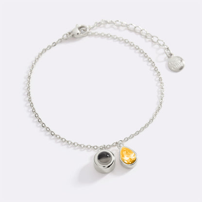 Birthstone Photo Bracelet