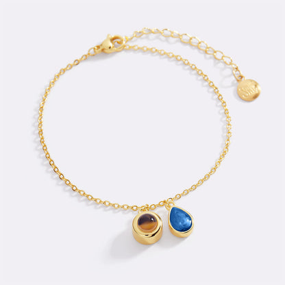 Birthstone Photo Bracelet