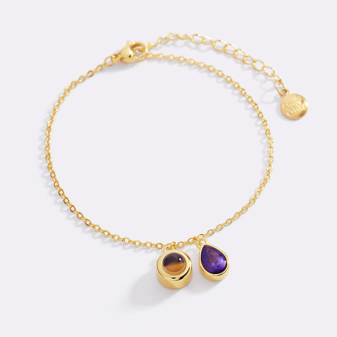 Birthstone Photo Bracelet